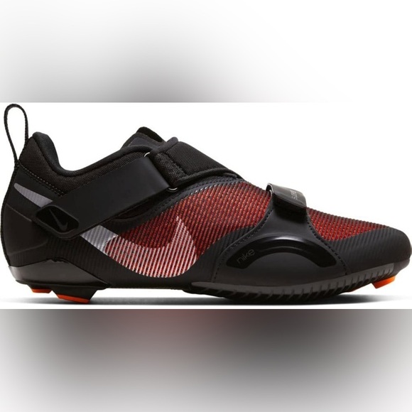 Nike Superrep Cycle Trainers Sneakers Womens 6 Black Hyper Crimson CJ0775-008 - Picture 1 of 12
